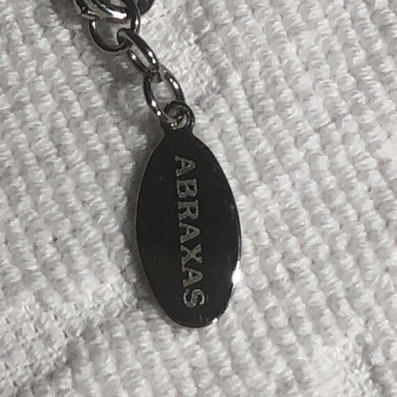 ABRAXAS silver toned necklace with silver accent beads, new without tags - Picture 3 of 3